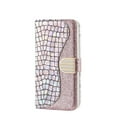 thumbnail image 2 of SaniMore for Samsung Galaxy A14 5G Wallet Case with Card Slot, Bling Sparkle Glitter Magnetic Clasp Purse Soft TPU + PU Leather Cover with Practical Bracket Shockproof Protection Shell, Silver, 2 of 8
