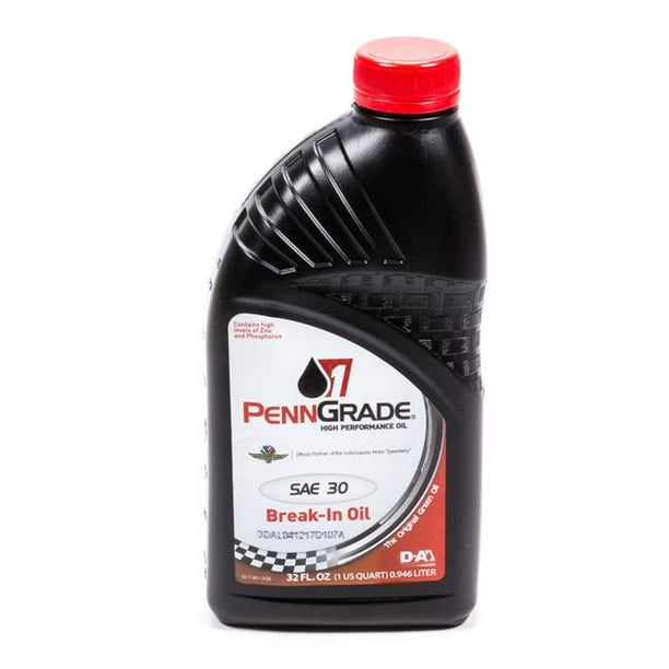 Penngrade Motor Oil BPO71206 Break-In Oil - SAE 30 - 1 qt. Bottle ...