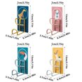 thumbnail image 4 of Injueey Gancho de pared sin perforaciones, organizador de espacio para ahorrar, colgador de almacenamiento impermeable de doble capa, estante Juegos de accesorios de baño  4 unids/set, 4 of 6