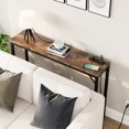 thumbnail image 4 of Narrow Console Table with Power Outlets & USB Ports, Wood Entryway Table Behind Couch Table with Charging Station, 4 of 8