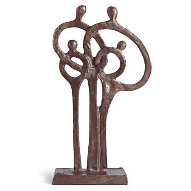 Famille de 4 Anneaux d'Amour en Bronze Coulé