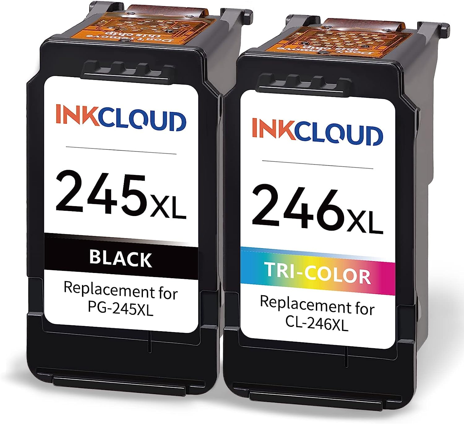 245XL 246XL Ink Cartridges Compatible with Canon PG-245XL CL-246XL for PIXMA MG2522 TR4522 IP2820 MX492 Printer (Black, Tri-Color)