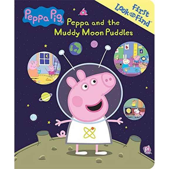 Pre-Owned Peppa Pig: Peppa and the Muddy Moon Puddles: First Look and Find Paperback