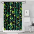 thumbnail image 1 of Ensemble de Rideau de Douche avec Encliquetable, Feuille de Trèfle Chanceuse Irlandaise Vacances (2) Rideaux de Douche Imperméables Doublure de Douche Décorative en Polyester, 72x72 Pouces, 1 of 4