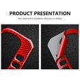 thumbnail image 4 of ABS Red Carbon Fiber Gear Shift Panel Cover Trim Decor Sticker For 10Th Gen 2016 2017 2018 2019(LHD), 4 of 5