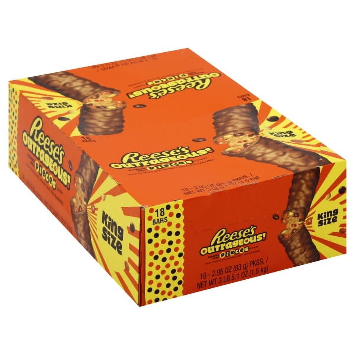 Hershey Foods Reeses Outrageous! Candy, 18 ea