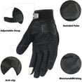 thumbnail image 3 of Guantes para pantalla táctil de motocicleta, anti-impacto, transpirables Guantes de scooter con pantalla táctil de mitad de temporada para motocicleta de automóvil, camping, guante de moto, negro ACTIVE Biensenido a ACTIVE, 3 of 5