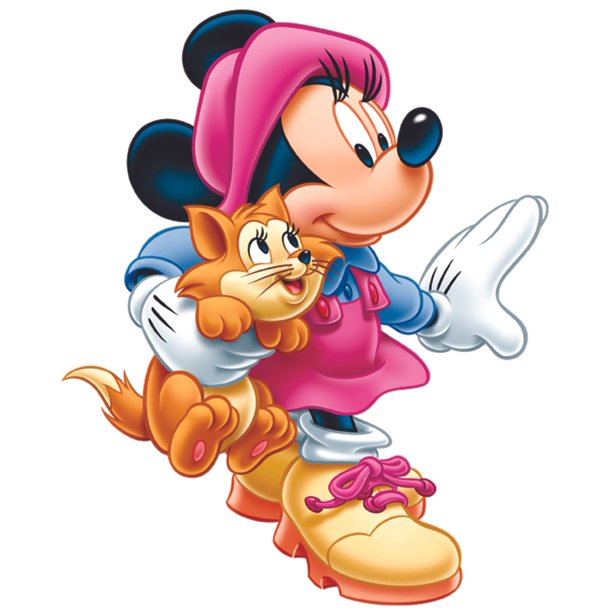 Minnie Mouse Kitty Cat Cartoon Characters Decors Wall Sticker Art Design Decal For Girls Boys Kids Room Bedroom Nursery Kindergarten House Home Decor Stickers Wall Art Vinyl Decoration 30x27 Inch Walmart Com