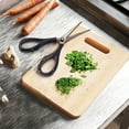 thumbnail image 5 of BambooMN High Carbon, Rust Resistant, Stainless Steel Chef Knife, Kitchen Shears,Swiss Style Fruit/Vegetable Peeler - 3 Piece Kitchen Set for Cooking, 5 of 6