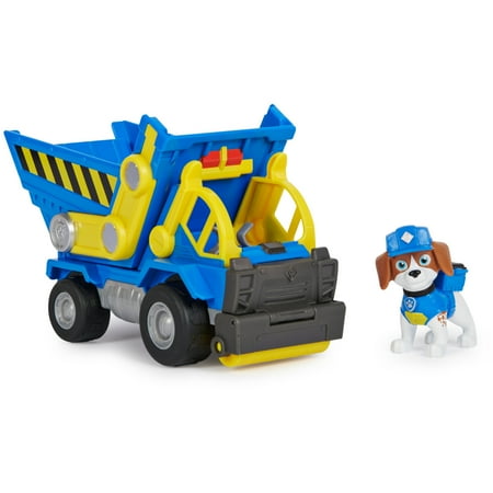PAW Patrol, Rubble & Crew Toy Dump Truck with Wheeler Action Figure, for Ages 3 and up