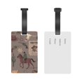 thumbnail image 4 of Wild West Wanted Poster Luggage Tags Suitcases ID Baggage Identifier Card Name Tag for Travel Backpacks Gym Bags, 4 of 6