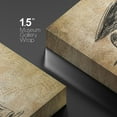 thumbnail image 4 of PixonSign Canvas Print Wall Art Vintage Biplane Side Profile on Brown Background Transportation Airplanes Illustrations Realism Contemporary Aerial Fun Sepia for Living Room, Bedroom, Office - 16"x24", 4 of 5