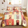 thumbnail image 1 of Cat Duvet Cover Set Digital Different Color Cartoon Cute Cat Bedding Set Bedclothes Double Queen King Size Polyester Qulit Cover, 1 of 7