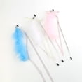 thumbnail image 3 of Cat Wand Toy Furry Ribbon Bell Cute Cat Teaser Toy Kitten Play Toy for Training, 3 of 8