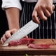 thumbnail image 4 of Juego de Cuchillos de Cocina Cuchillos Chef Santoku Cuchillos Japoneses de Acero Inoxidable Cuchillos Utilitarios con Hoja Martillada Forjada Ultra Afilada para Cortar, Rebanar y Cortar, 4 of 7
