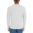 thumbnail image 4 of Hurley Men’s Long Sleeve Tee Lightweight Graphic Print T-Shirt-Gray / XL, 4 of 5