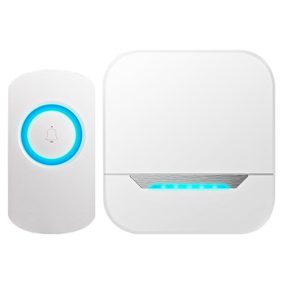 Wireless Doorbell Chime Waterproof Door Bell Kit 32 Melodies 4 Levels Adjustable Volume 1 Push Button and 1 Receiver New