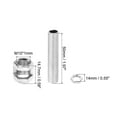 thumbnail image 2 of Uxcell 20 Pcs M10×15 Hexagon Open Coupling Nut with Threaded Pipe and Hex Nuts, 2 of 5
