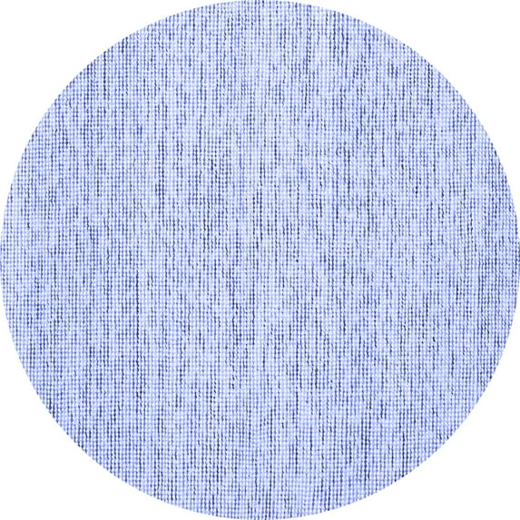 Ahgly Company Indoor Round Abstract Blue Contemporary Area Rugs, 5' Round