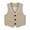Khaki, variant on mgoYE Boy's Formal Suit Vest Solid Dress Waistcoat Vest with Pockets(Khaki,15 Years)