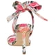 thumbnail image 3 of Sandalia de tacón Nine West Kelsie para mujer, color blanco, estampado de verano, 3 of 6