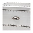 thumbnail image 6 of Silver Metal 2-Drawer Nightstand - Bedroom End Table with Storage, 6 of 11