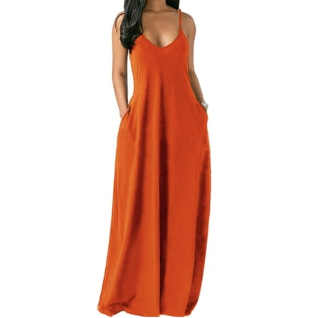 

Niuer Women Nightshirts Sleeveless Casual Loose Maxi Dress Solid Color Sleepwear Dress Nightwear Lounge Pajama Dress