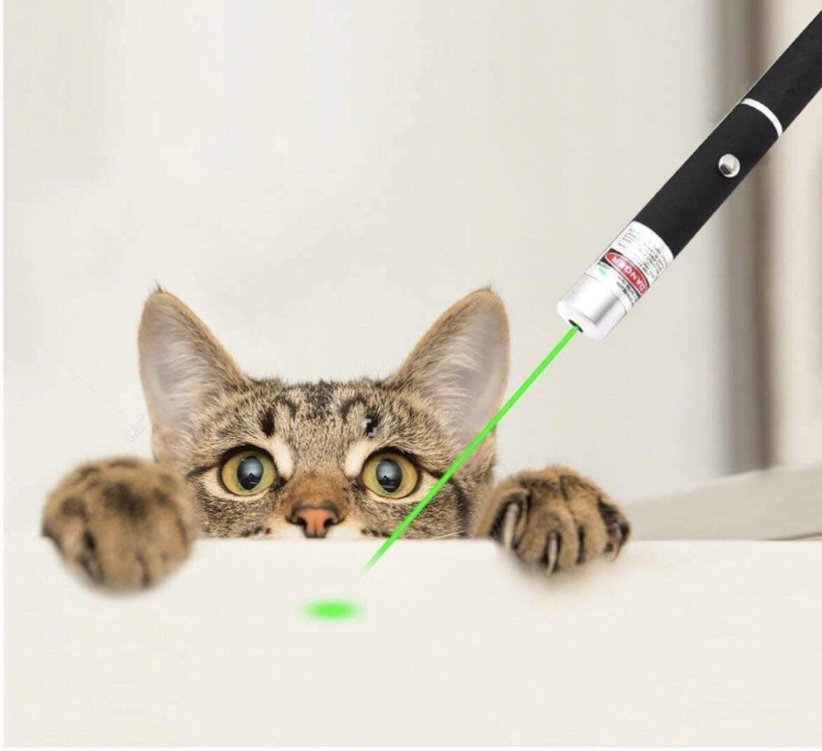 5 PCS 532nm Green Laser Pointer Pen Visible Beam 1mW for Conference Presentation Teaching Outdoor Use