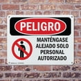 thumbnail image 4 of (2 Pack) Keep Out Authorized Personnel Only Spanish OSHA Danger Sign 24 Inch X 18 Inch Indoor / Outdoor Rust-Free Aluminum Metal Signs for Workplace, Workshop, and Construction Site,, 4 of 8