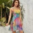 thumbnail image 5 of Koi Fish Dress Fashion Beach Long Dresses Female Party Printed Sundress, 5 of 7