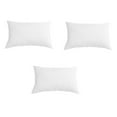 thumbnail image 2 of The Great American Store Indoor/Outdoor 6D Set of 3 Boudior Pillows- White (12" X 16") - Hypoallergic and Down Alternative Fill, 2 of 4
