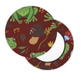 thumbnail image 2 of Disketp Frogs And Mushrooms Stool Covers Round, Super Soft Round Bar Stool Cushion Covers Seat Cushion - 13 Inch, 2 of 7
