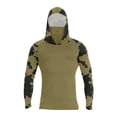 thumbnail image 3 of Tactical Style Sun Shirt For Men With Full Face Cover And Raglan Sleeves Highlighting Moisture Wicking Performance For Daily Wear Dark Green XXL, 3 of 5