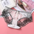 thumbnail image 2 of Panties for Women Tbopshirt Brief Underwear,Hipster Underwear,Women Pantie Sexy Lace knicker High Elastic Embroidery Yarn Underpants Underwear,Cheeky Panties,Gifts, 2 of 2