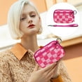 thumbnail image 3 of Waterproof Wristlet Pouch With Clear ID Card Slot And Adjustable Wrist Strap – Plaid Pattern, 3 of 5