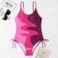 thumbnail image 3 of Traje De Baño De 1 Pieza Traje de baño de 1 pieza Traje de baño sin espalda Slim Fit Holidays Vacation (Púrpura M) Ygjytge para Mujer Púrpura T M, 3 of 7