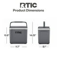 thumbnail image 6 of RTIC 8 QT Hard-Sided Personal Cooler, Fits 12 Cans, Road Trip, Grey, 6 of 9
