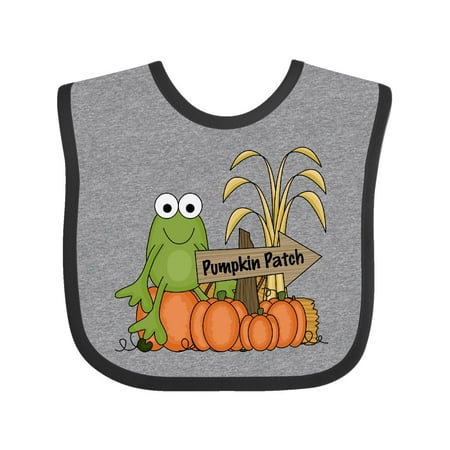 

Inktastic Frog at a Pumpkin Patch Gift Baby Boy or Baby Girl Bib