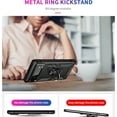 thumbnail image 6 of Compatible with Google Pixel 6 Case Built-in 360 Ring Holder Kickstand, Extreme Protection Military Armor Magnetic Car Dual Layer Protective Heavy Duty Phone Cover For Google Pixel 6,Black, 6 of 8