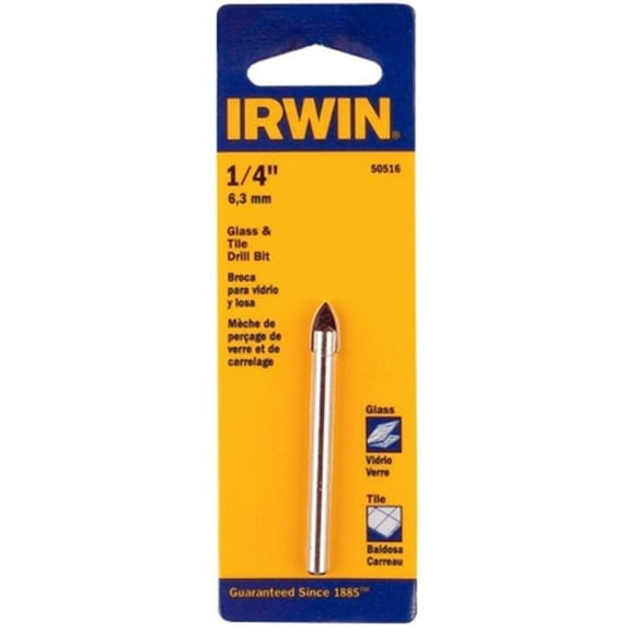 Irwin Industrial Tool .25in. Glass & Tile Bit 50516