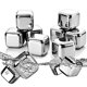 thumbnail image 1 of 10 Uds. Cubitos de hielo de piedras de whisky de acero inoxidable, piedra de enfriamiento reutilizable para vino de whisky, mantenga su bebida fría durante más tiempo, herramientas de barra Feliz Sencillez, 1 of 5