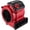 Red, variant on Vacmaster Red Edition AM201 1101 550 CFM Portable Air Mover Floor and Carpet Dryer