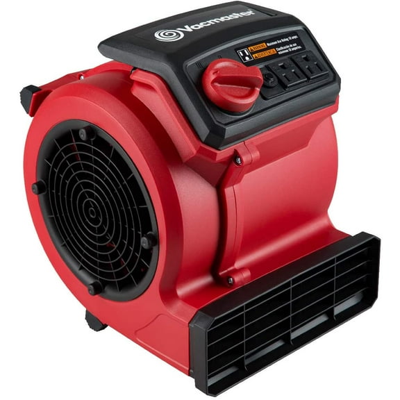 Vacmaster Red Edition AM201 1101 550 CFM Portable Air Mover Floor and Carpet Dryer