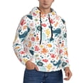 thumbnail image 2 of Fotbe Men's Hoodie with Sea Life 1 Pattern - Kangaroo Pocket Pullover Hooded Sweatshirt, Perfect for Daily Wear, Travel, and Home-3X-Large, 2 of 7