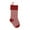 Burgundy-A, variant on Odeerbi Christmas Socks For Decoration Letter Printed Stocking Wool Pendant Gift Bag R