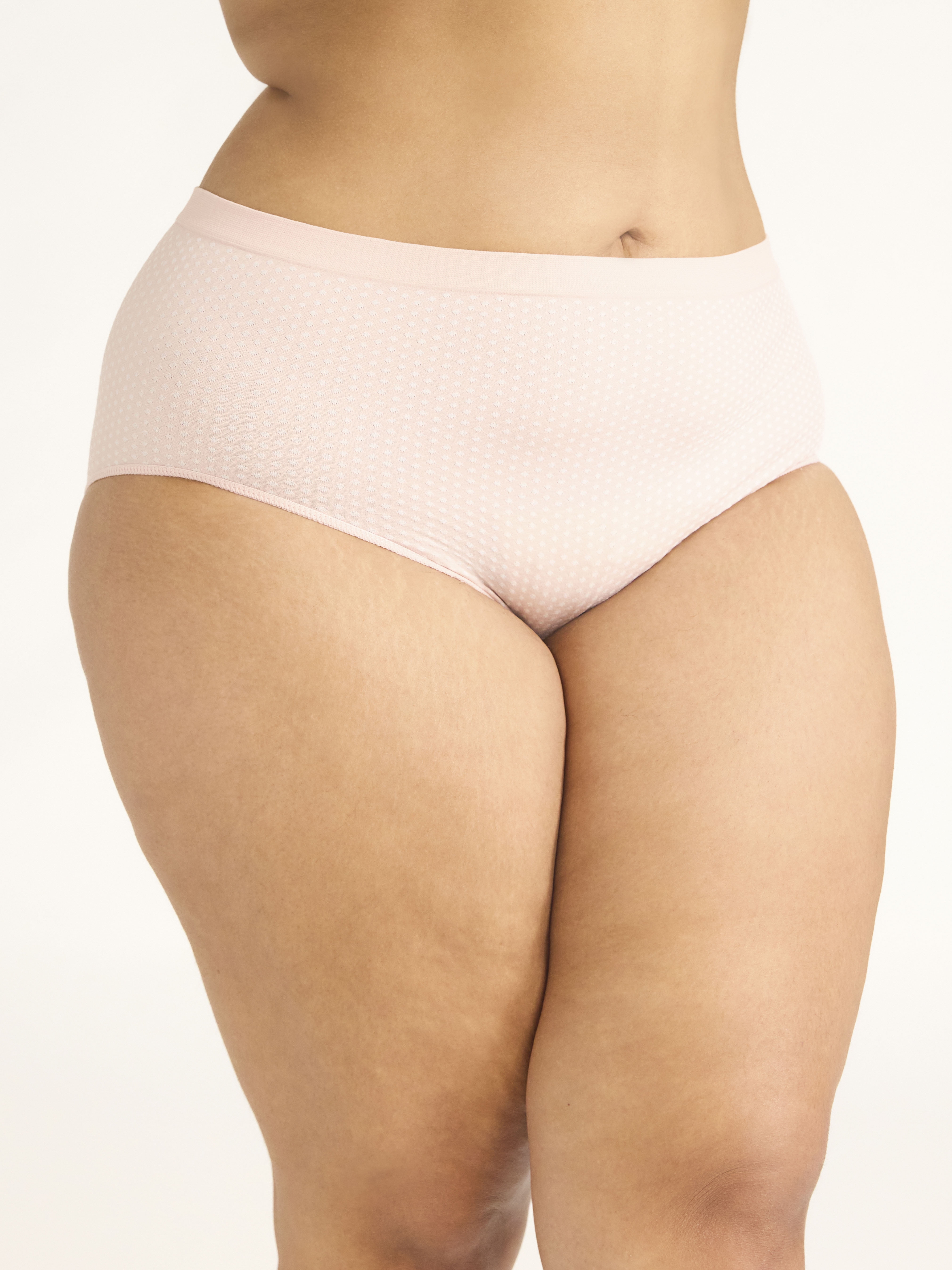 Joyspun Women's Seamless Brief Panties, 6-Pack, Sizes XS-XXXL