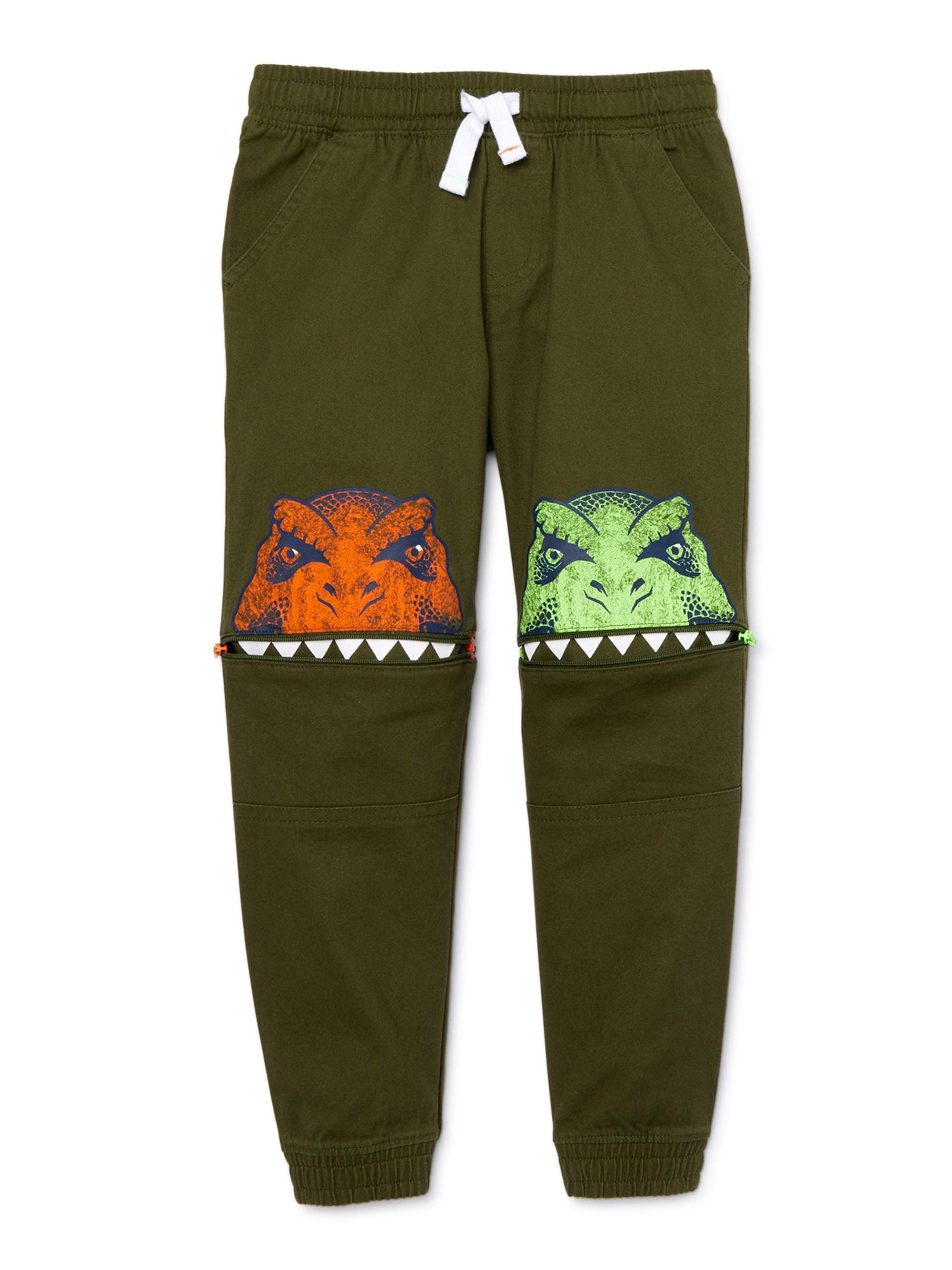 365 Kids from Garanimals Boys 410 Dino Zipoff Jogger Sweatpants