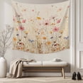 thumbnail image 5 of Pastoral Vintage Botanical Tapestry for Bedroom Wall Hanging Tapestry, Spring Summer Floral Ceiling Backdrop Tapestries Poster Blanket Wall Decor for Teens Room Living Room Dorm 59" x 90", 5 of 8