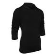 thumbnail image 7 of FANNYC Men's Sports Long Sleeve Hoodie Tee High Elastic Workout Running Pullover t-Shirts Gym Activewear Top,Black, Grey, 7 of 7