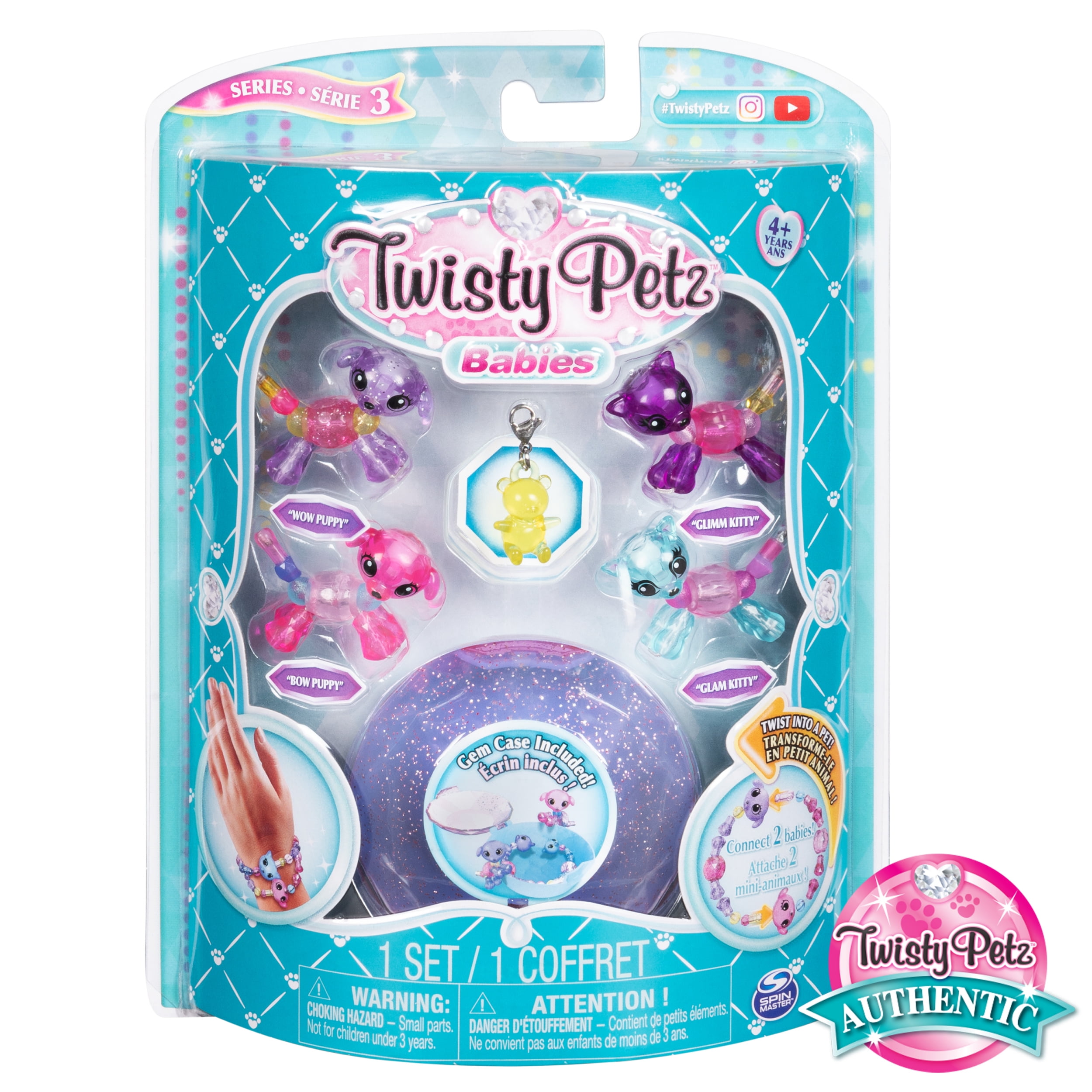 Twisty Petz Twisty Petz, Series 3 Babies 4Pack, Puppies and Kitties